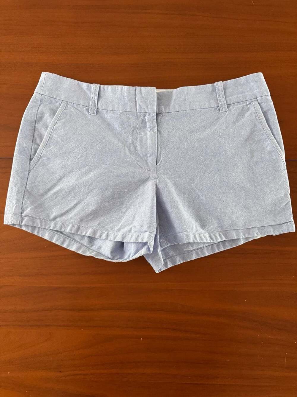 J.Crew Women's Size 6 Light Blue Cotton Chino Shorts